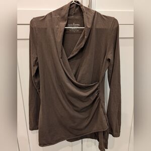 Neon Buddha Faux Wrap Top